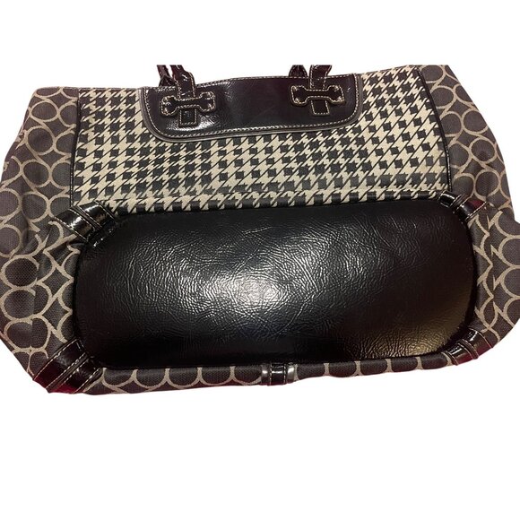 Nine West Black and Grey Design Shoulder Tote - Picture 5 of 6